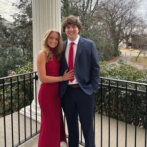 Red Asymmetrical Gown